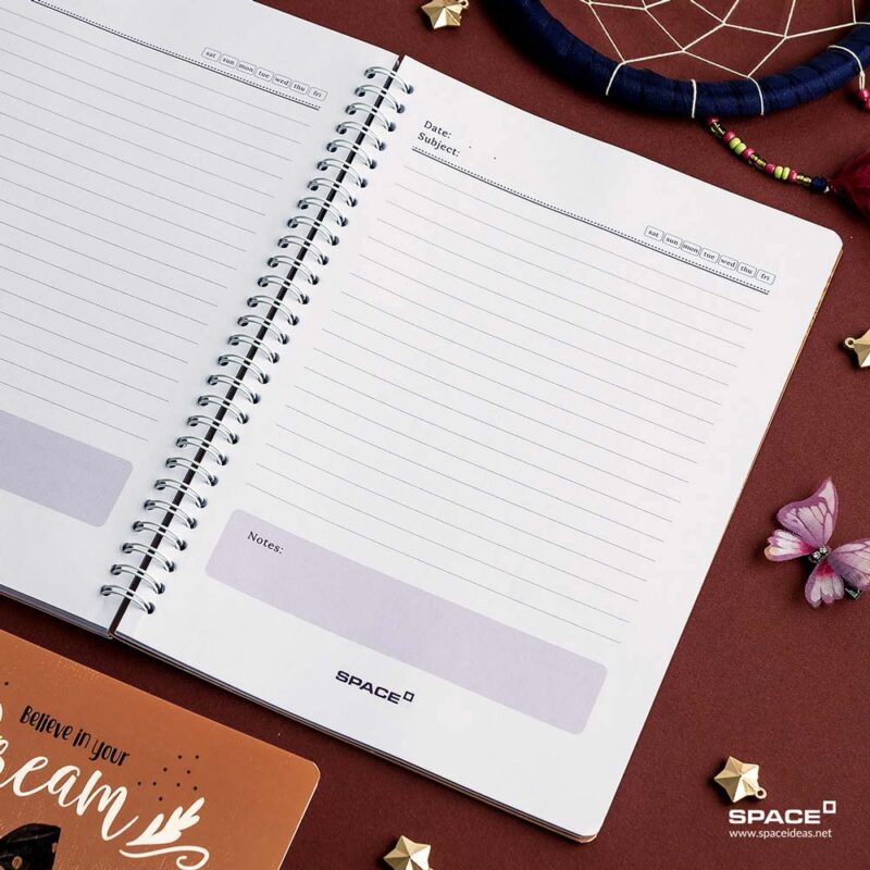 ⁦Notebook - Believe in your Dreams - Space⁩ - الصورة ⁦2⁩