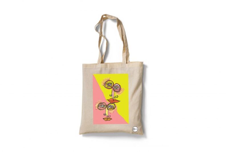 Yellow and Pink Bag