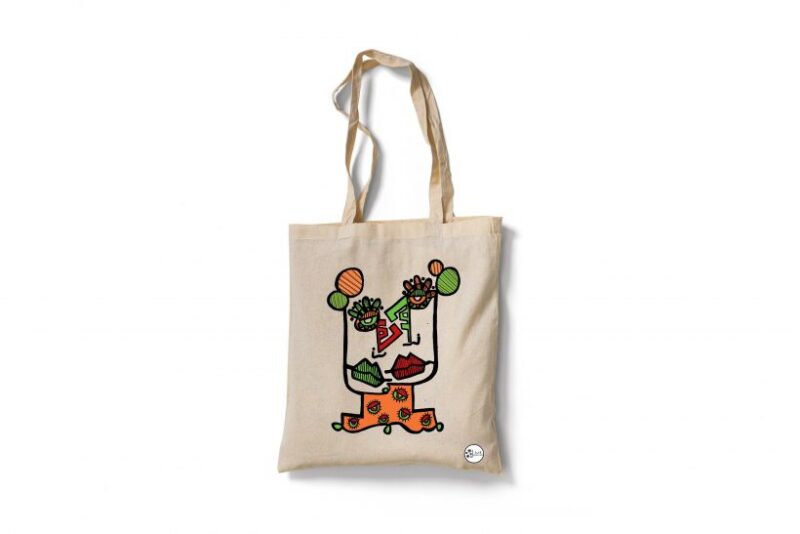Orange Green Bag